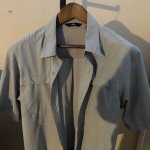Wrangler Grey Button Up Size Large